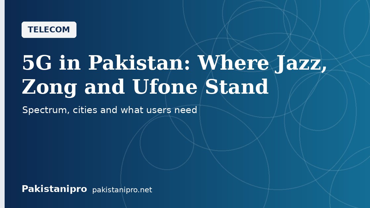 5G in Pakistan: Where Jazz, Zong and Ufone Stand in 2026