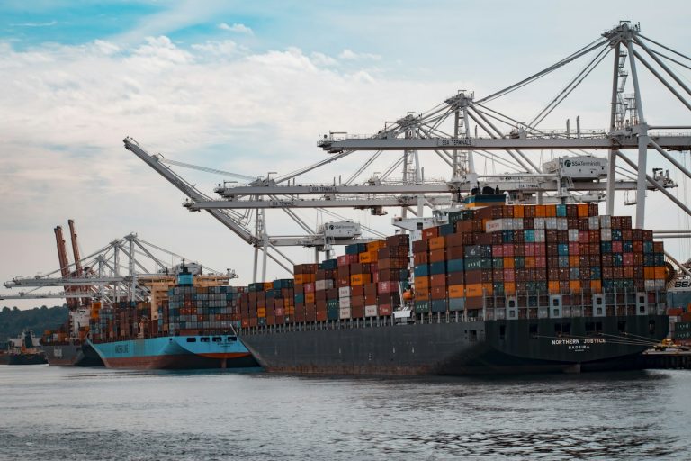 Mobile phone imports in Pakistan – cargo ships docked at a port